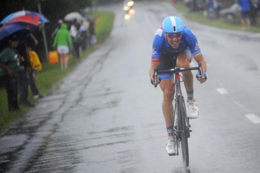Navardauskas en la decimonovena etapa del Tour de Francioa