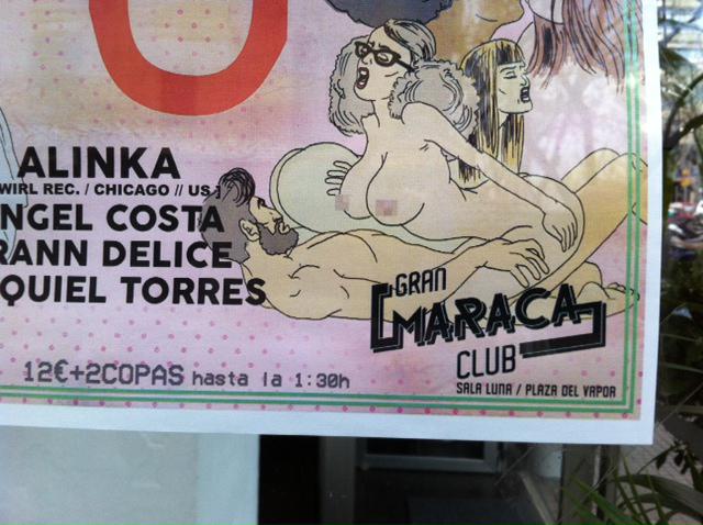 El IPFB denuncia un cartel con dibujos de contenido sexual y figuras religiosas 203775