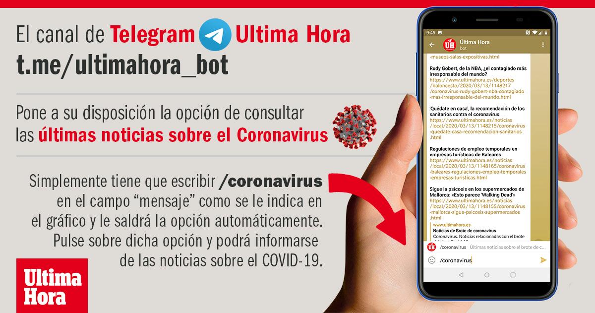 Coronavirus: Últimas noticias a través de Telegram