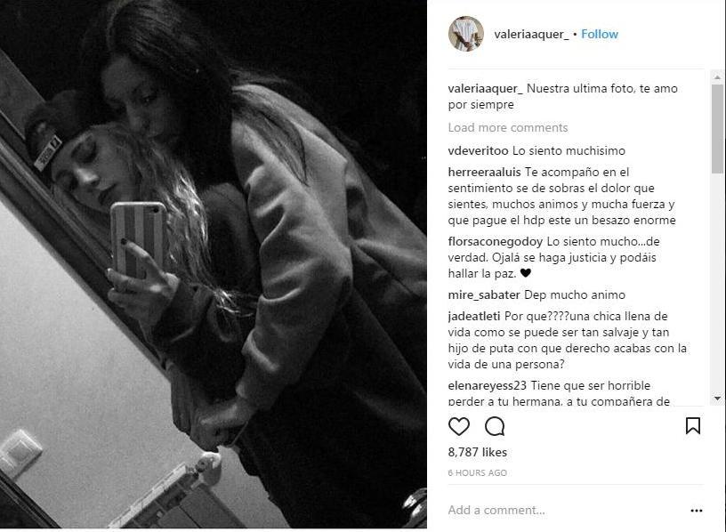 «Te amo por siempre», mensaje de la hermana de Diana Quer